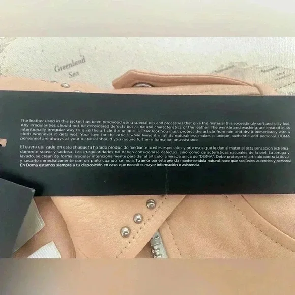 🆕Free People/  DOMA Leather Jacket Size XS - Picture 10 of 11